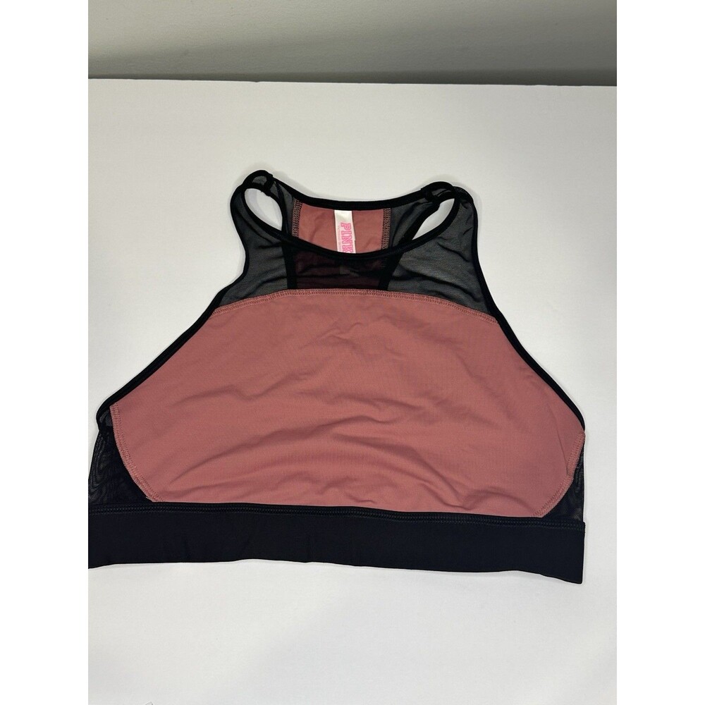 Victoria's Secret Pink Logo Sports Bra‎ Medium Gym Fitness Workout Athletic